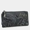 Anekke Studio Navy Blue Flexible Rfid Wallet New