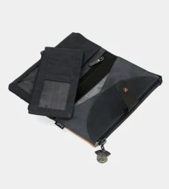 Anekke Studio Navy Blue Flexible Large Rfid Wallet New