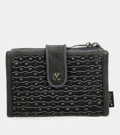 Anekke Studio Navy Blue Flexible Medium Rfid Wallet Discount