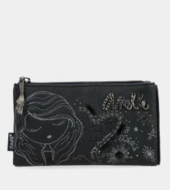Anekke Studio Navy Blue Flexible Rfid Wallet New