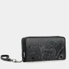 Anekke Studio Navy Blue Large Rfid Wallet Discount