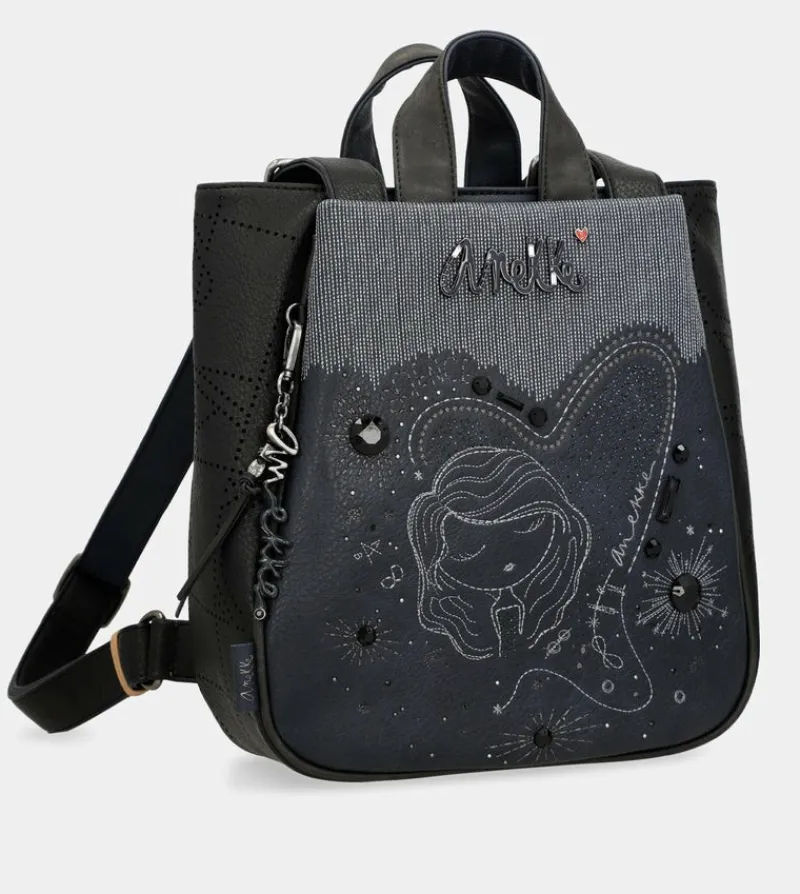 Anekke Studio Navy Blue Medium Backpack Hot