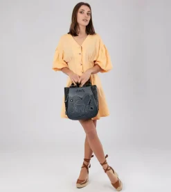 Anekke Studio Navy Blue Medium Backpack Hot
