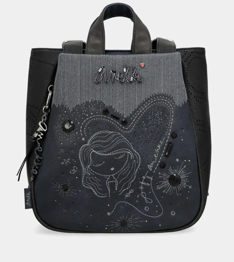 Anekke Studio Navy Blue Medium Backpack Hot