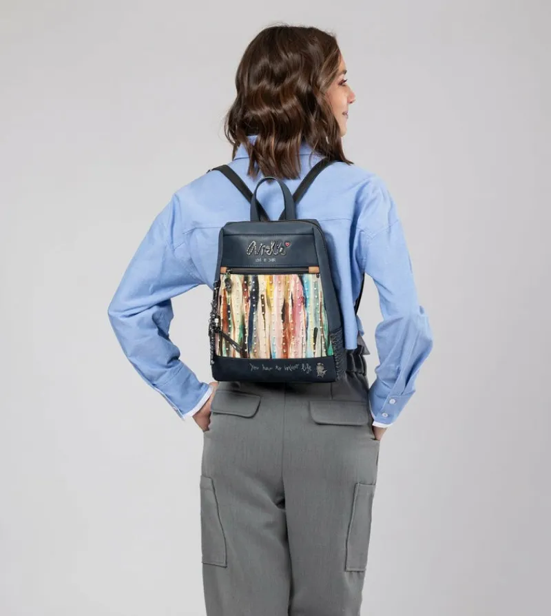 Anekke Studio Navy Blue Pearl Backpack Clearance