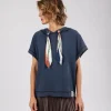 Anekke Studio Navy Blue Sleeveless Sweatshirt Sale