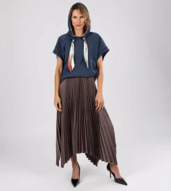 Anekke Studio Navy Blue Sleeveless Sweatshirt Sale