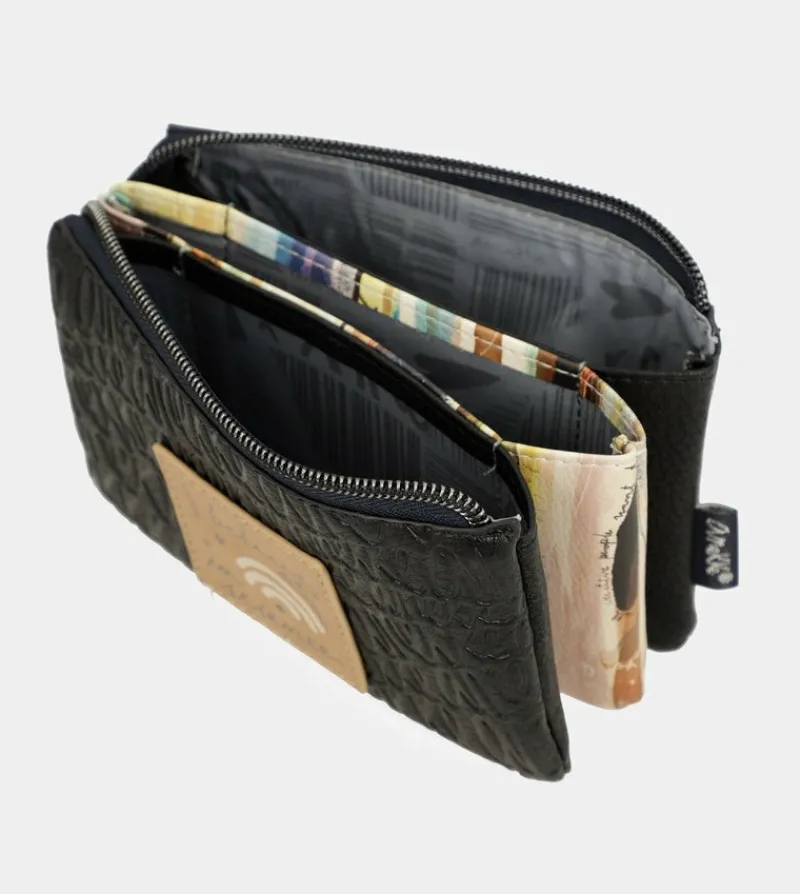 Anekke Studio Navy Blue Triple Coin Purse Discount