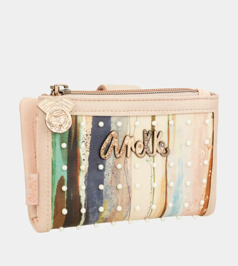 Anekke Studio Nude Flexible Rfid Wallet New