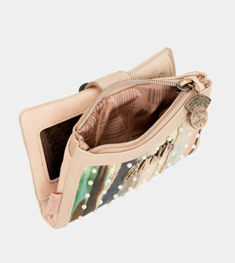 Anekke Studio Nude Flexible Rfid Wallet New