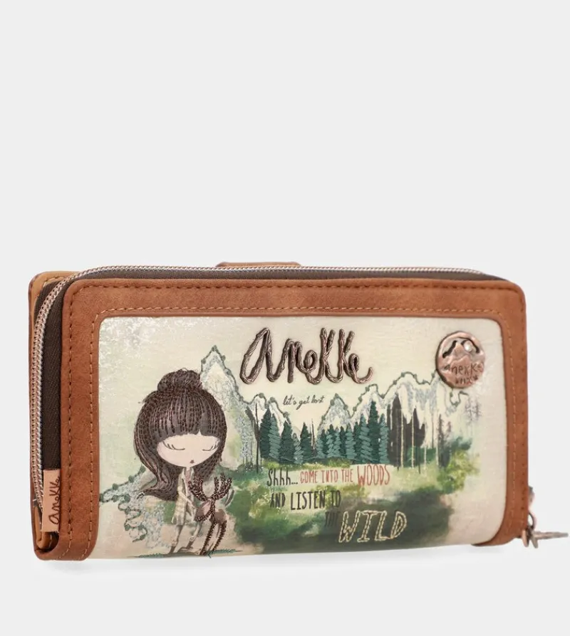 Anekke The Forest Large Printed Wallet Fashion