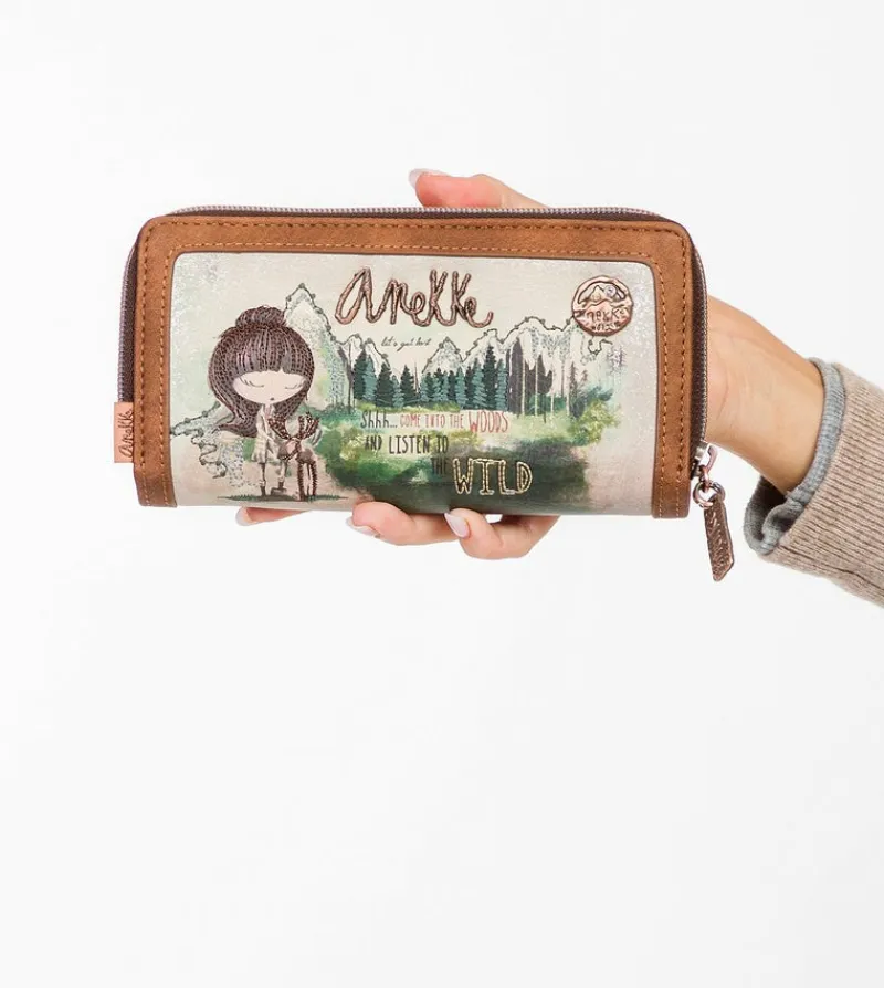Anekke The Forest Large Printed Wallet Fashion