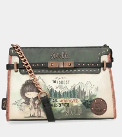 Anekke The Forest Shoulder Bag With Metallic Appliques Best Sale