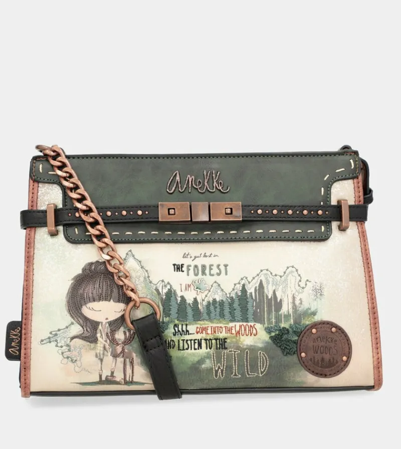 Anekke The Forest Shoulder Bag With Metallic Appliques Best Sale