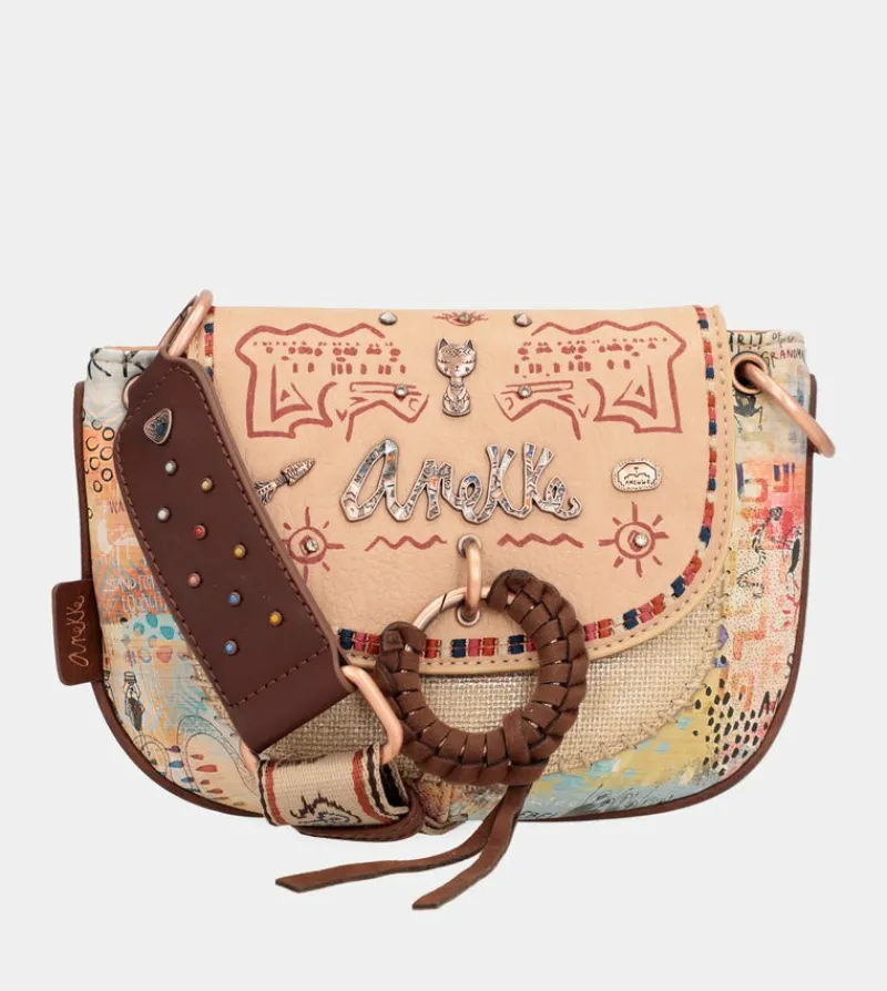 Anekke Tribe Ethnic Print Crossbody Bag New