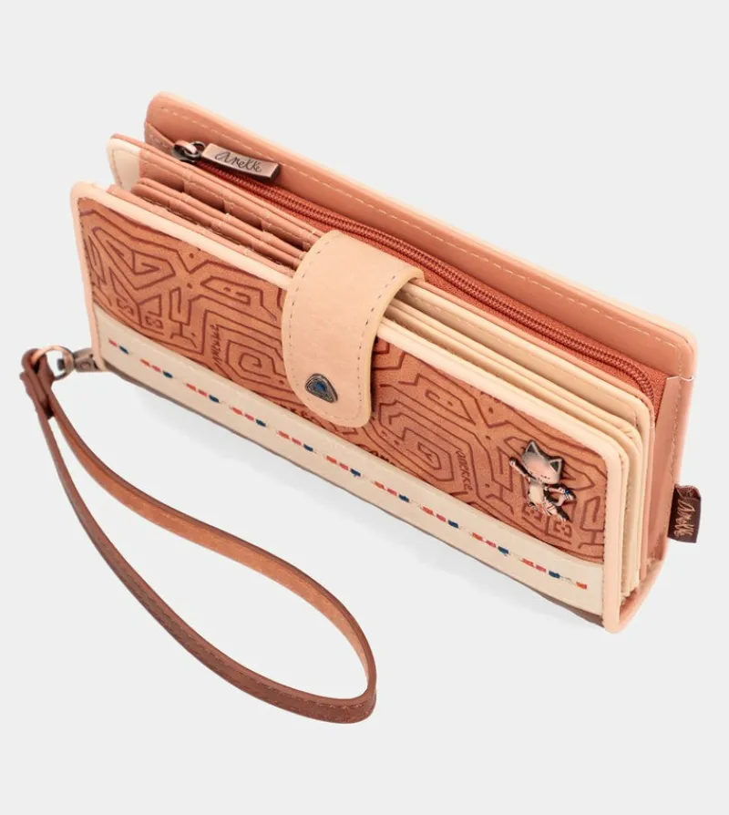 Anekke Tribe Large Brown Rfid Wallet Outlet