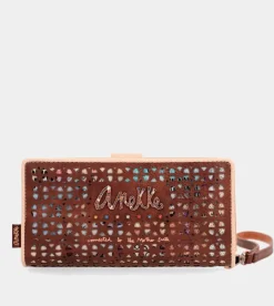 Anekke Tribe Large Brown Rfid Wallet Outlet