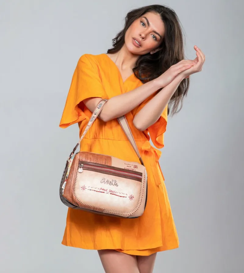 Anekke Tribe Large Crossbody Bag With Shoulder Strap Clearance