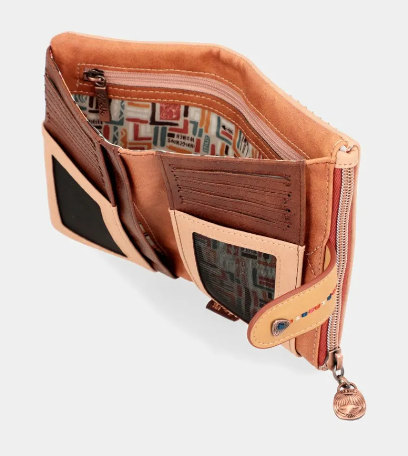 Anekke Tribe Medium Brown Rfid Wallet Cheap