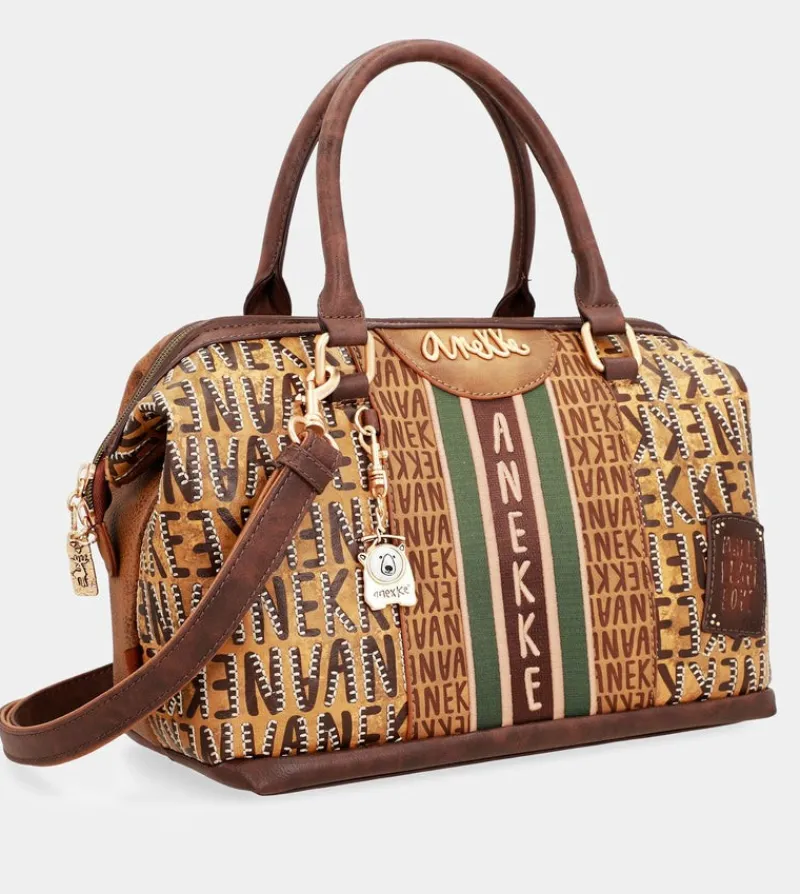 Anekke Urban Brown Logo Bowling Bag Online