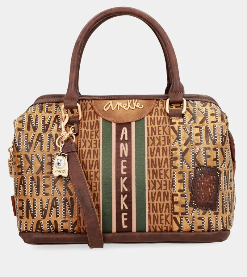 Anekke Urban Brown Logo Bowling Bag Online
