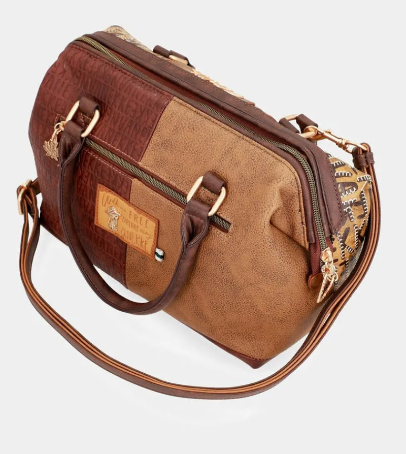 Anekke Urban Brown Logo Bowling Bag Online
