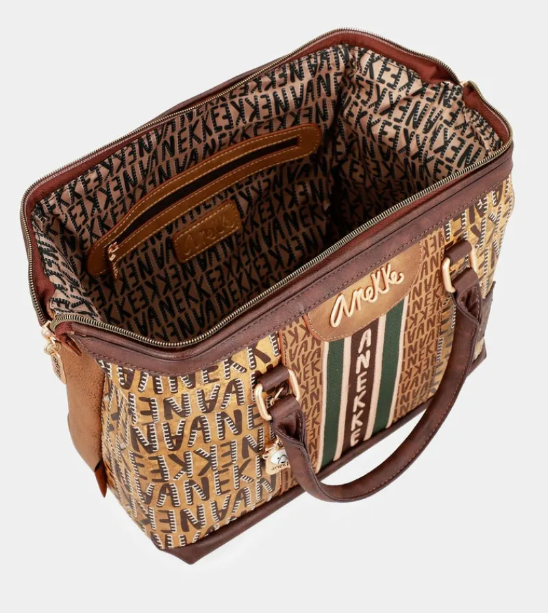 Anekke Urban Brown Logo Bowling Bag Online