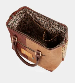 Anekke Urban Brown Logo Bowling Bag Online