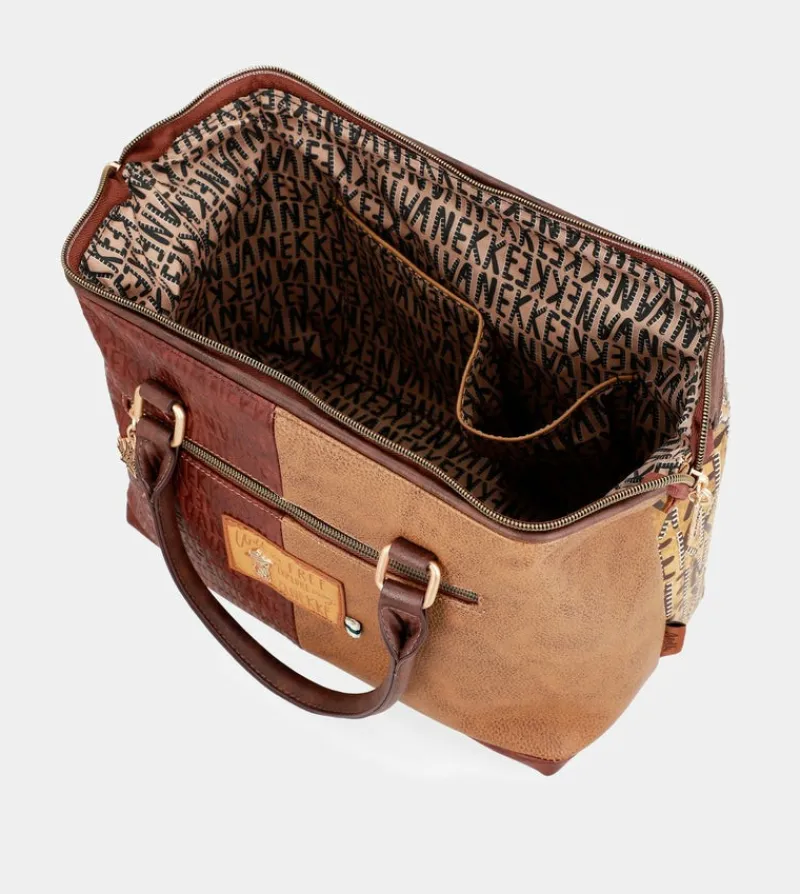 Anekke Urban Brown Logo Bowling Bag Online